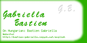 gabriella bastien business card
